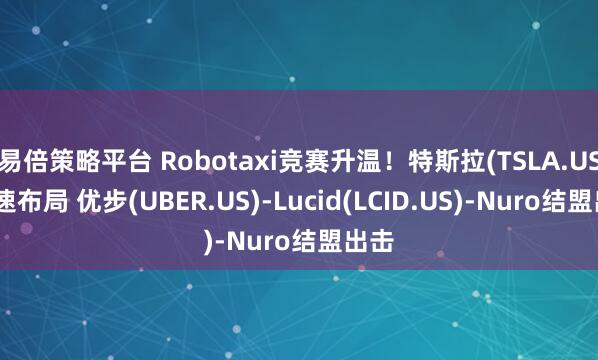易倍策略平台 Robotaxi竞赛升温！特斯拉(TSLA.US)加速布局 优步(UBER.US)-Lucid(LCID.US)-Nuro结盟出击