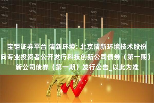 宝钜证券平台 清新环境: 北京清新环境技术股份有限公司2025年面向专业投资者公开发行科技创新公司债券（第一期）发行公告_以此为准